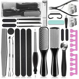 New Professional Pedicure Kit, 36 in 1 Stainless Steel Foot Care Kit